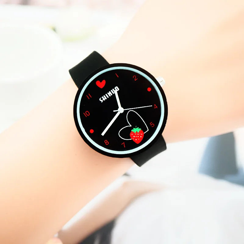 

2019 Style Fashion Women's Watch Luxury Silicone Band Analog Quartz Watch Children Kids Watches Women Dress Reloj Mujer Clock