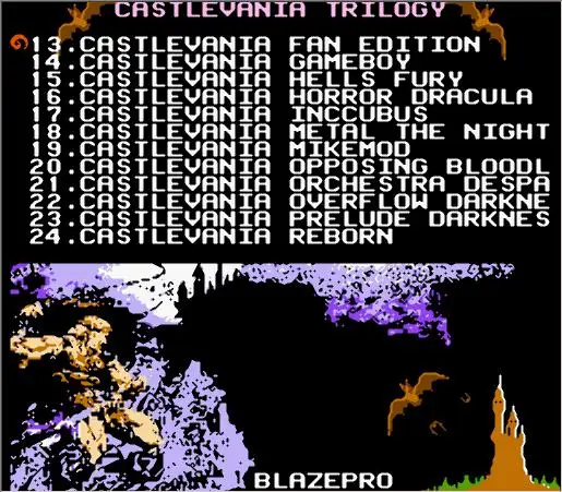 Cartucho de Jogo para Console 48 em 1 Castlevania Coleção Nes - fc i ii Iii - Image 3