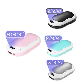 

with Temperature Display Usb Hand Warmer Power Bank Mobile Power Massage Flashlight Hand Warmer