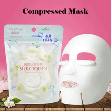 20ピース/パスク圧縮フェイスマスク紙DIY使い捨てフェイシャルマスク紙用女性メイクアップスキンケアラップマスク美容ツール30(China)