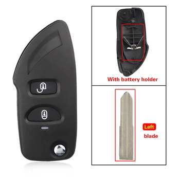 KeyforkessUpgrade 2B custodia a conchiglia con chiave a vibrazione remota per Hyundai Elantra Santa Atos Trajet Fe Eagle Terracan Fit Kia Carens - YIQIXIN Upgrade 2B custodia a conchiglia con chiave a vibrazione remota per Hyundai Elantra Santa