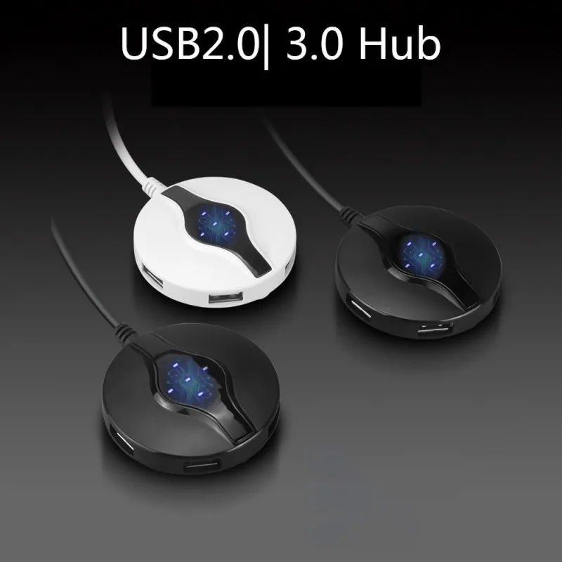 4 usb порта Spilitter Hub 2,0 адаптер USB 3,0 аксессуары для ноутбуков ПК компьютер