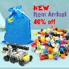 Mookids 330 шт. детские игрушки большого размера строительные блоки набор пластиковых сборных моделей большие Кирпичи DIY Обучающие Развивающие игрушки - Цвет: 110PCS