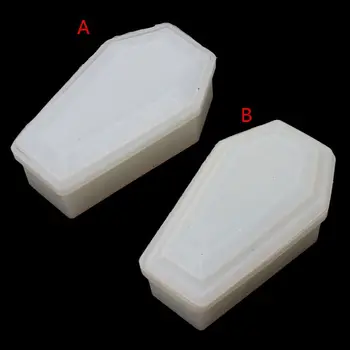 

DIY Vampire Coffin Resin Casting Storage Box Mould Silicone Coffin Box Mold Resin Casting Craft Halloween Jewelry Tools