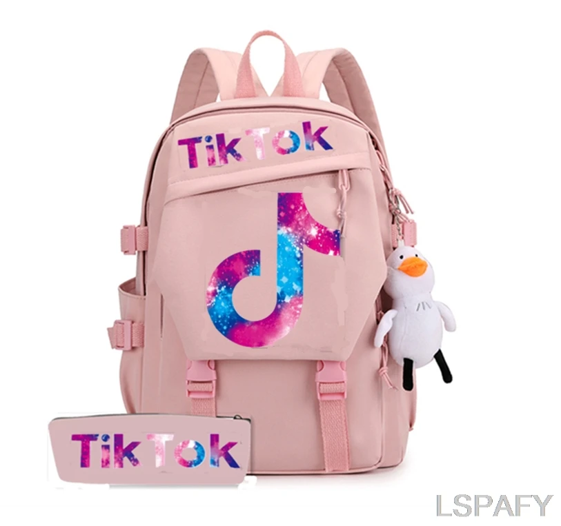 Женский нейлоновый рюкзак TIK TOK милый для школьниц девочек вместительная