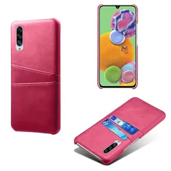 Premium PU Leather Card Slot Phone Case - Sleek & Durable Protection for A20 (Case-Rose)