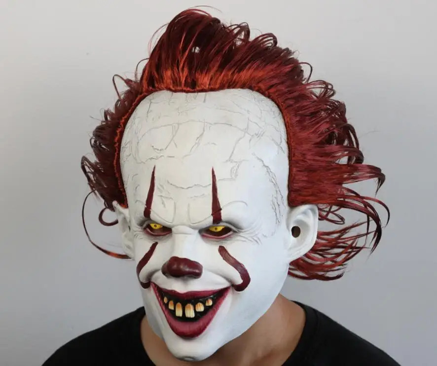 Movie It: Chapter Two Pennywise; карнавальный костюм; Костюмы Клоуна на Хэллоуин; Маска для взрослых и детей