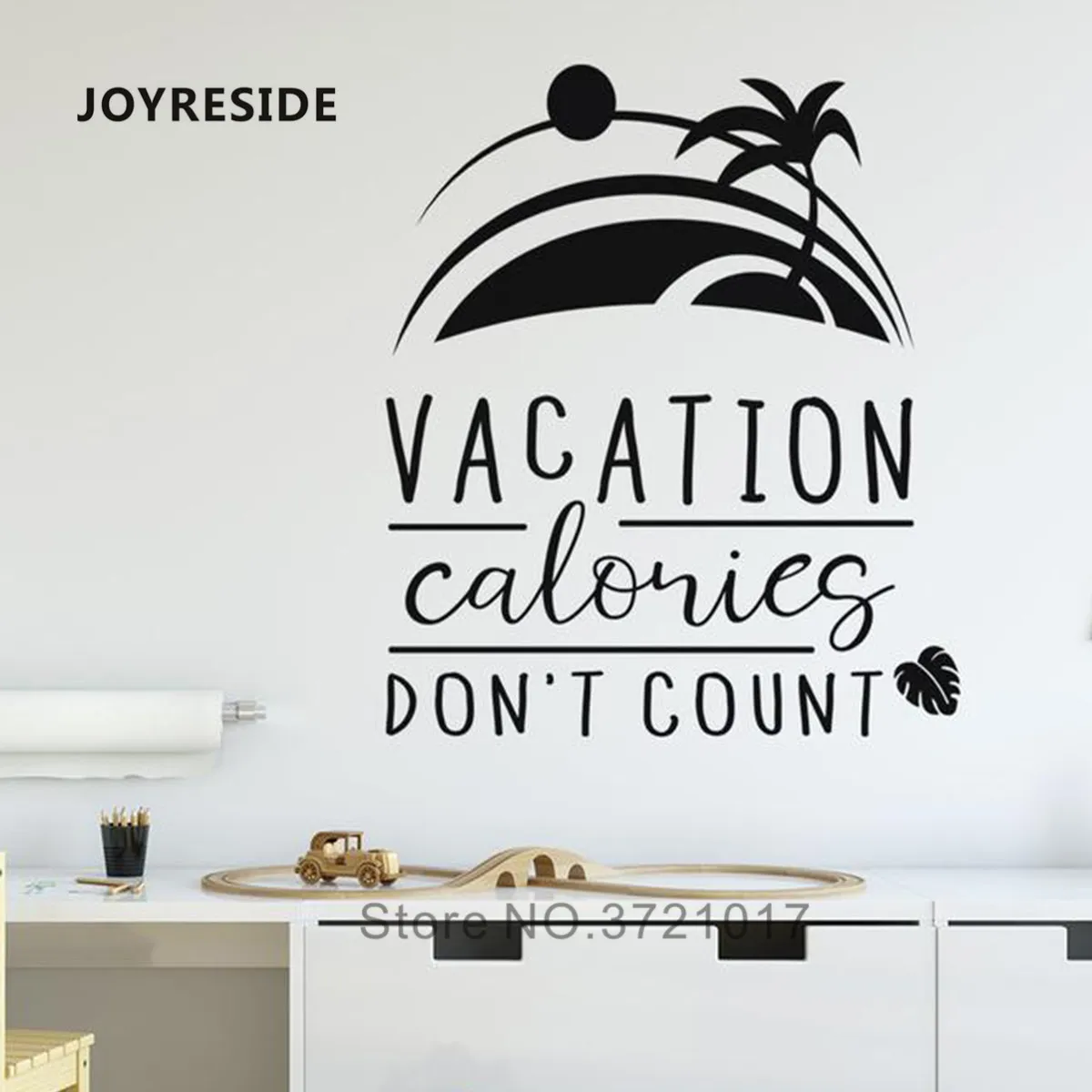 JOYRESIDE Vacation Quotes Wall Sticker Home Rooms Decoration Modern Adventure Decals Vinyl Decor Room WM481 | Дом и сад