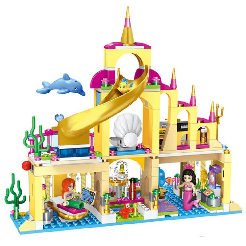 JG301 316 шт. принцесса серии Эльза Анна ледяной замок строительные блоки кирпичи развивающие игрушки для детей девочки друзья подарки для детей
