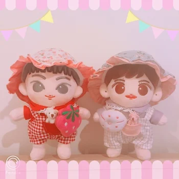 

[MYKPOP]KPOP Doll's Clothes & Accessoires: Blouse & Romper Set for Dolls of 15cm KPOP Fans Collection E9 SA18092806