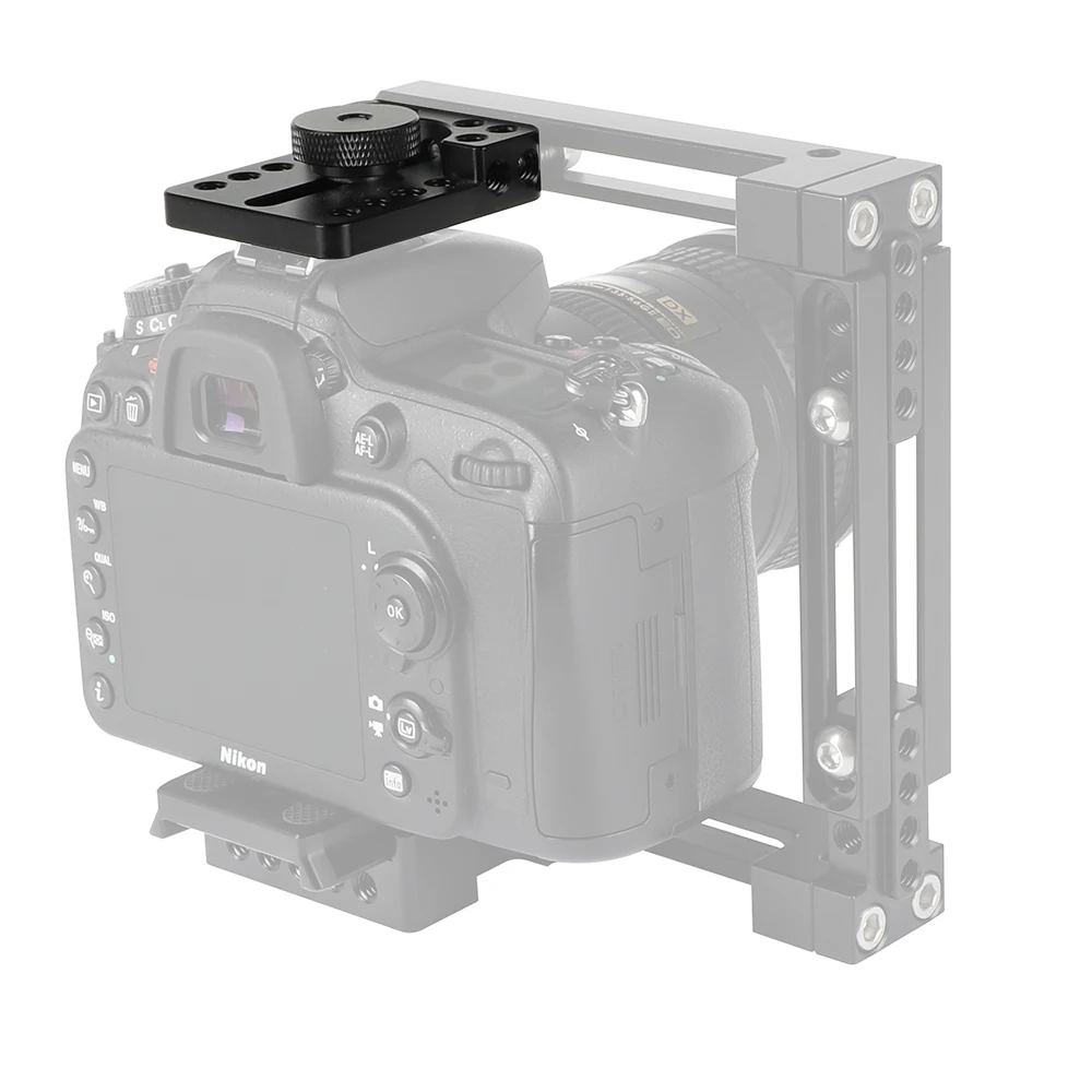 CAMVATE 다용도 탑 치즈 플레이트 퀵 릴리스 플레이트, 신발 마운트 및 1/4 인치 스레드 홀, DSLR 카메라 케이지 리그 DIY 설치