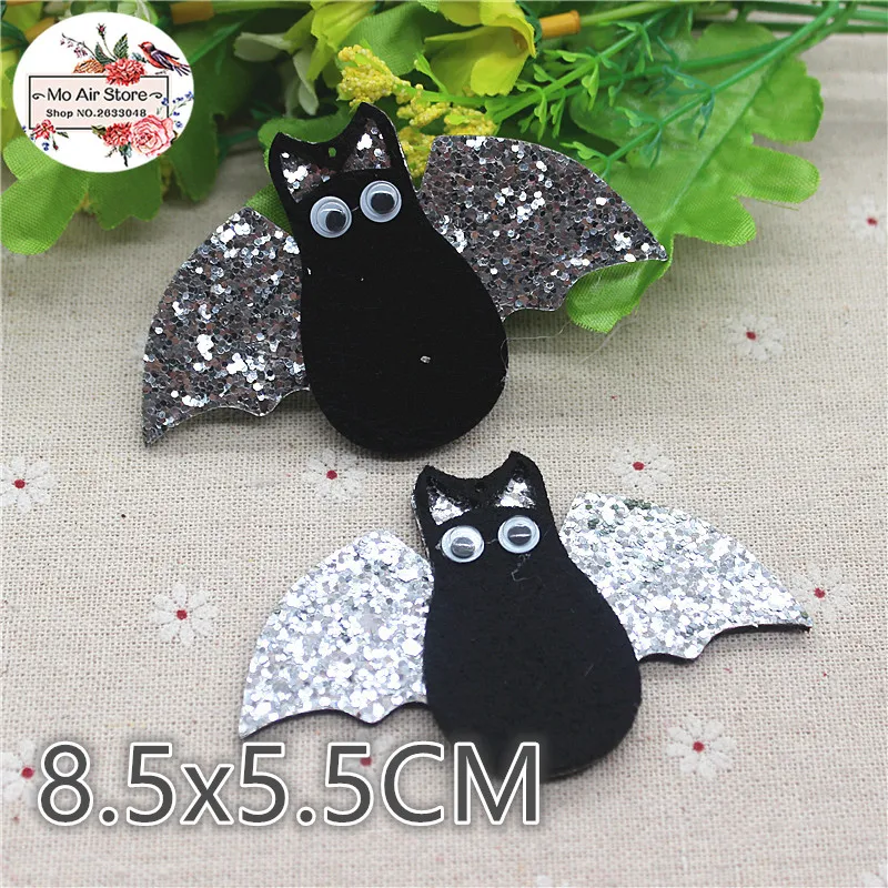Description Picture 5 of item10pcs Non-woven patches Halloween Pumpkin/Bat/Ghost Felt Appliques for clothes Sewing Supplies diy craft ornament