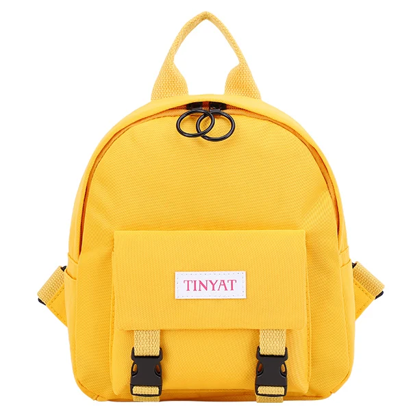 TINYAT мини-рюкзак, Женская Холщовая Сумка на плечо для девочек-подростков, Детский многофункциональный маленький рюкзак, Женский школьный рюкзак - Цвет: Yellow Mini Backpack