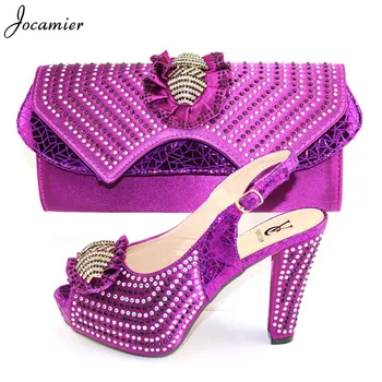 

Latest Italian Shoe with Matching Bag for Wedding Italy Shoes and Bags To Match African Women Shoes Bag Set Nigerian T59