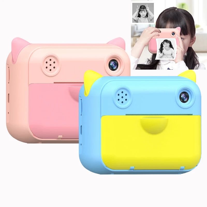 Children Camera instant Print Camera For Kids 1080P HD Digital Camera With Print Photo Paper Child Camera Best Birthday Gifts