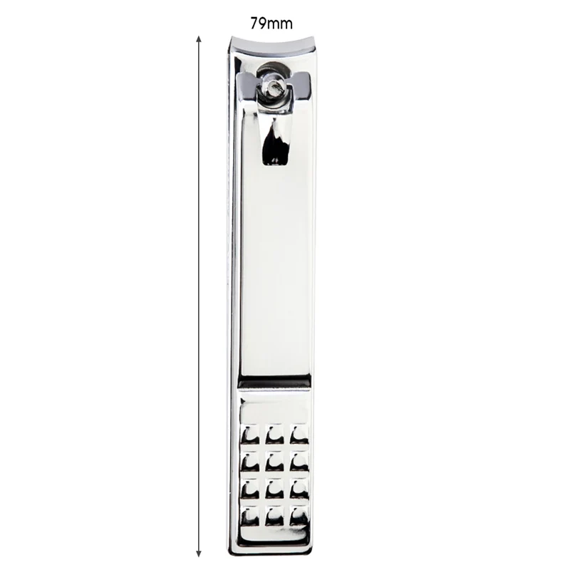 silver 7.9cm Серебряные профессиональные кусачки для маникюра, 3 типа, триммер для ногтей, портативные кусачки для ног, резак из нержавеющей стали, кусачки для кутикулы - Цвет: silver 7.9cm