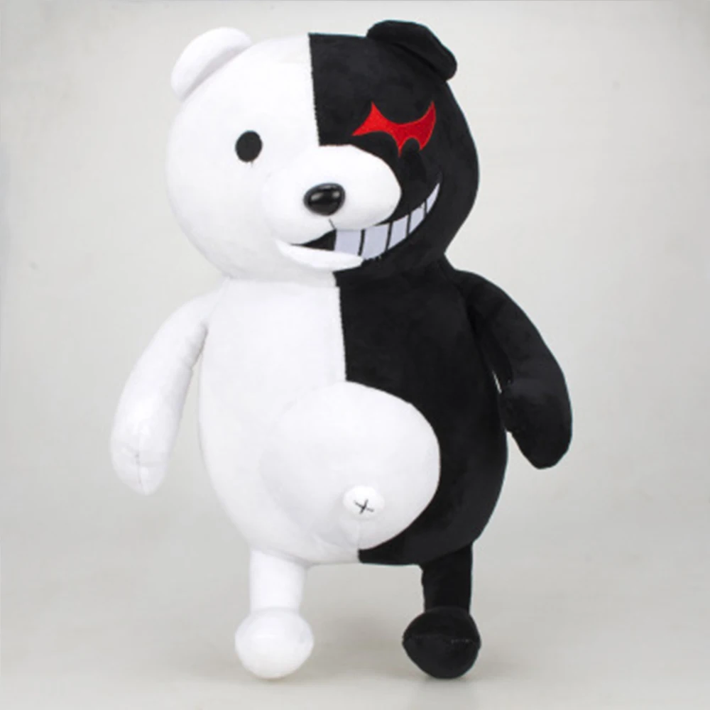 

2020 new plush toy doll animal stuffed plush toy doll and accessories black and white bear plush doll birthday gift sp221