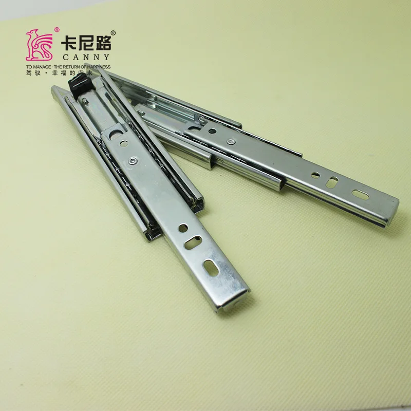 Three Fold Slideway 5-Inch Steel Ball Guide Rail Drawer Slideway 3510 3 Rails 125mm Slide Makeup Gift Box