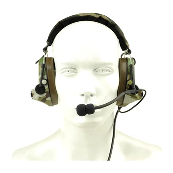 

Z-TAC ZComtac II Headset Waterproof Tactical Headset Noise Reduction Tactical Headphones With Microphone - Z041 Olive Drab