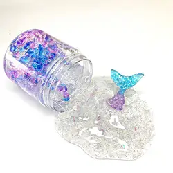 2019 новый цветной Блестящий пушистый пенный слизь хлопок слайм с блестками глина снятие стресса детские игрушки для детей подарок