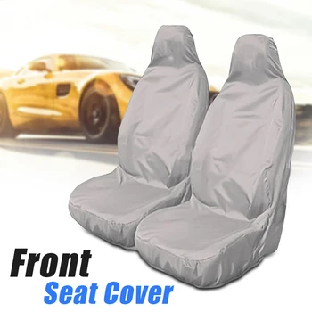 

2pcs Universal Car Van Nylon Heavy Duty Front Seat Cover Protector Set Waterproof