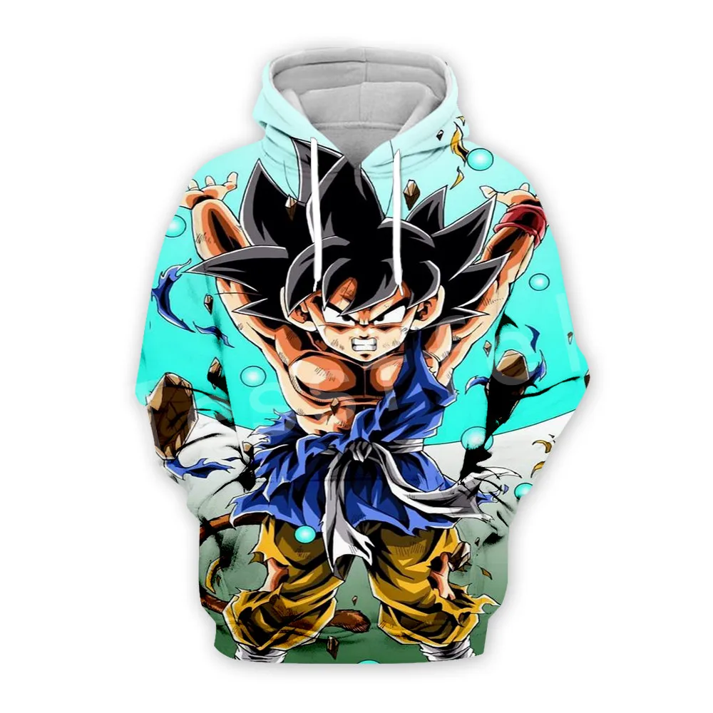 

Tessffel Anime Cartoon Dragon Ball Goku Saiyan Tracksuit Colorful Harajuku 3D Print Hoodie/Sweatshirt/Jacket/shirts Men Women A6