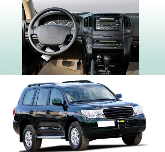 Автомобильная фасция Аудио Панель рамка приборной панели комплект для Land Cruiser 2008 2009 2010 2011 2012