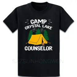 Футболка Camp Crystal Lake consuit, известная футболка с круглым воротником и принтом, тонкая Удобная официальная весенне-осенняя рубашка