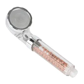 

Shower Bath Head Adjustable High Pressure Stone Stream Handheld Shower Head With Negative Ion Activated Ceramic Balls