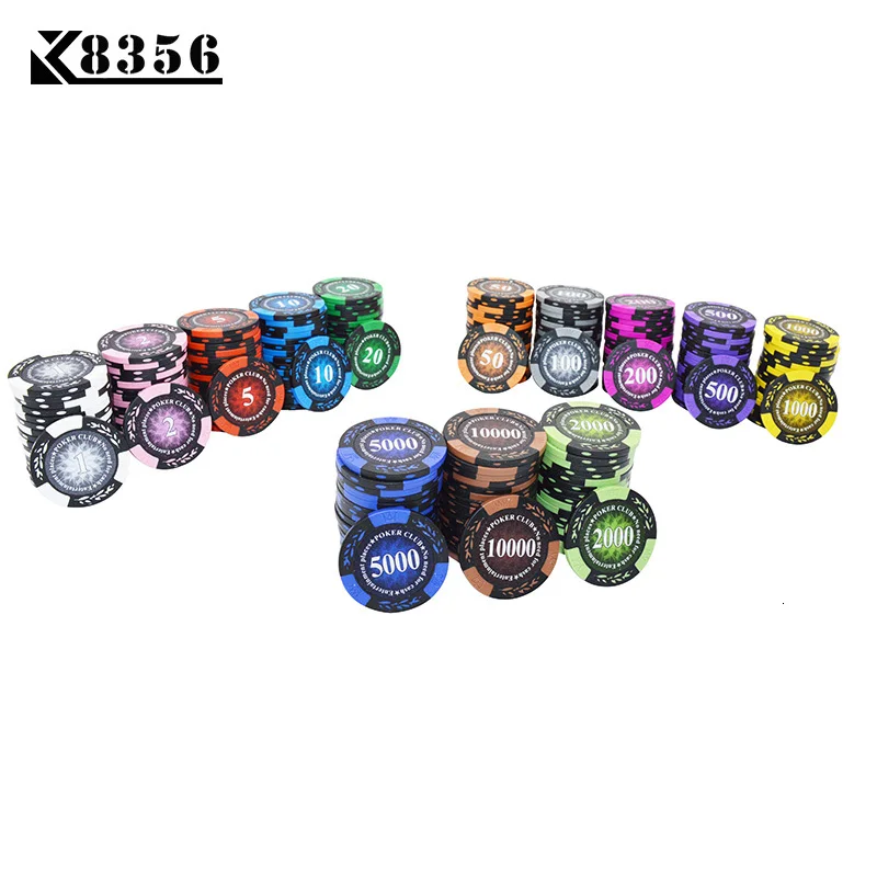 K8356 25 шт./лот 14 г Корона Пшеница Клубные пленочные чипсы монеты Бакара Техасский