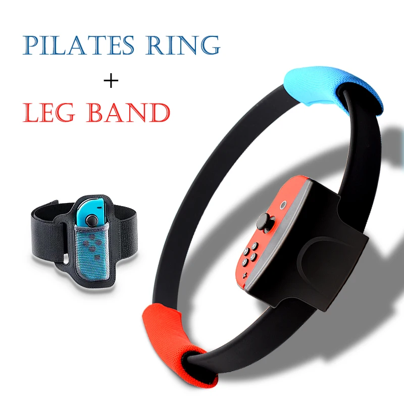 3 In 1 Ring Fitness Adventure For Nintend Switch Adjustable Elastic Leg Strap Sport Band Ring-Con Grips Leg for Ns Switch