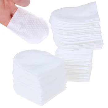 

200pcs U-shaped Pocket Cotton Pad Makeup Facial Cotton Pads Soft Cosmetic Pad with Storage Box for Face Make Up Removing