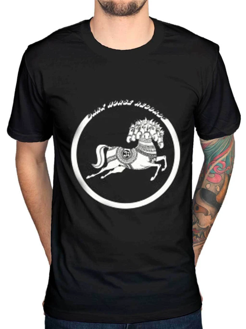 Джордж Темная лошадка RDA Символ Логотип записывает новые футболка рок Мерч