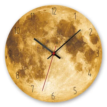 

Hot Selling Home Moon Creative Living Room Wall Clock Acrylic Decorative Black Hole Clock