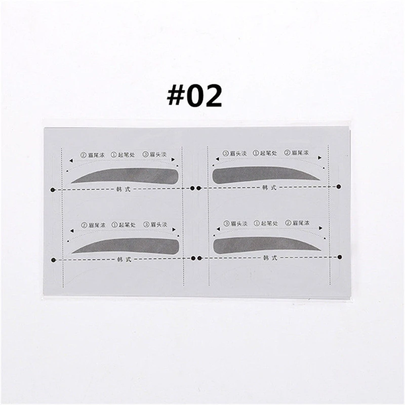Профессиональный 32 пары корректор бровей Шаблон наклейки для бровей трафареты для бровей карточка для рисования трафарет для ухода за глазами инструменты для макияжа