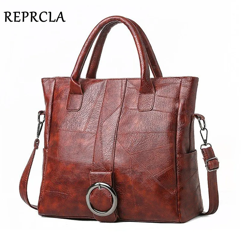 Сумка на плечо REPRCLA Женская модный саквояж большой вместимости из мягкой