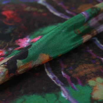 

Fabric - fancy land 50% natural Silk & 50% Linen See Through 115cm*140cm Dress Material Mulberry Cheongsam Cloth Translucent