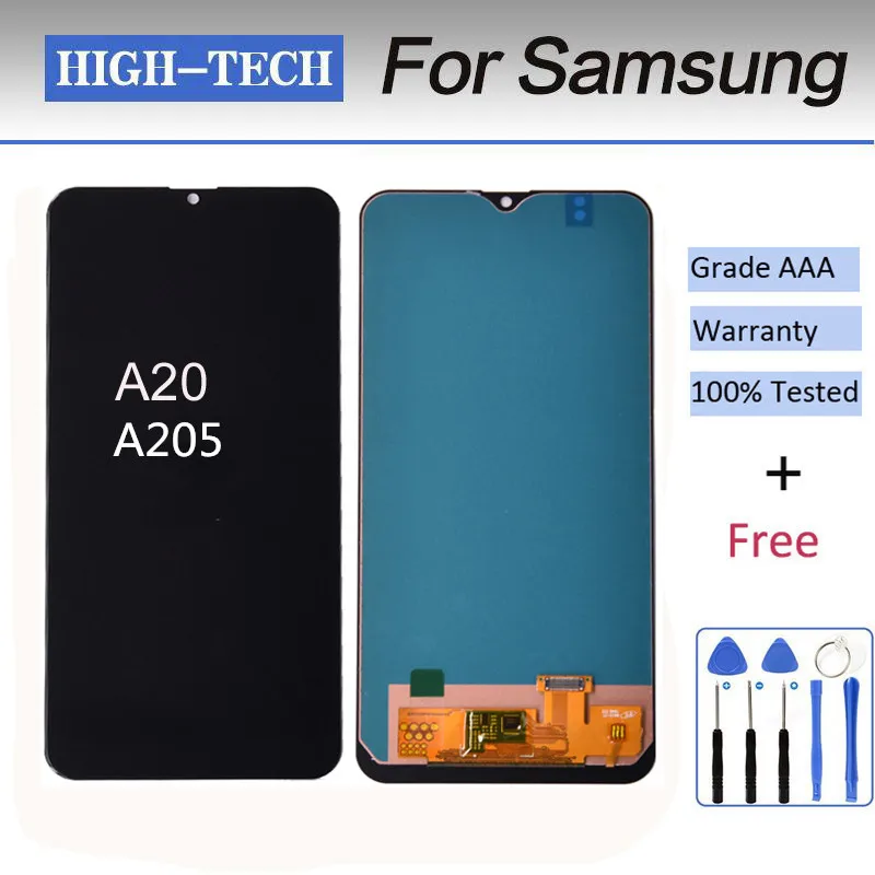 Новинка TFT ЖК-дисплей A20 для Samsung Galaxy A205 A205G/DS A205F/DS A205GN/DS SM-A205FN/DS сенсорный экран