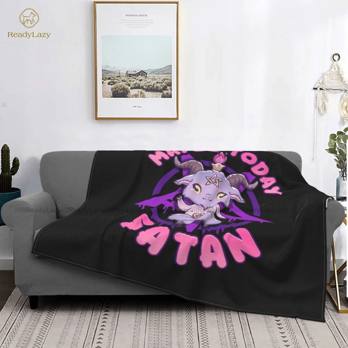 Pentagram Blanket Winter Soft Fashion Warm Fleece Bedspread | Дом и сад