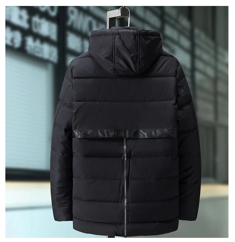 Mens Winter Jackets Chaquetas Hombre Large Size Cotton Men's Fat Winter Coat Thick Pad Loose Warm Parka Casual Handsome Jacket