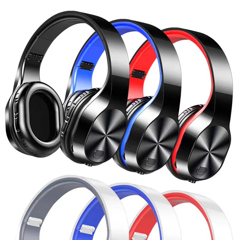 Headphones Bluetooth 5 0 Headset Wireless Surround Sound Adjustable Earphones With Microphone For PC Gaming Laptop For Mac