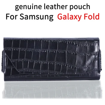 

Genuine Leather Case for Samsung Galaxy Fold Case Samsung Galaxy Fold Case Bag Pouch Fornite Wallet Case Z Flip Case Pouch Bag