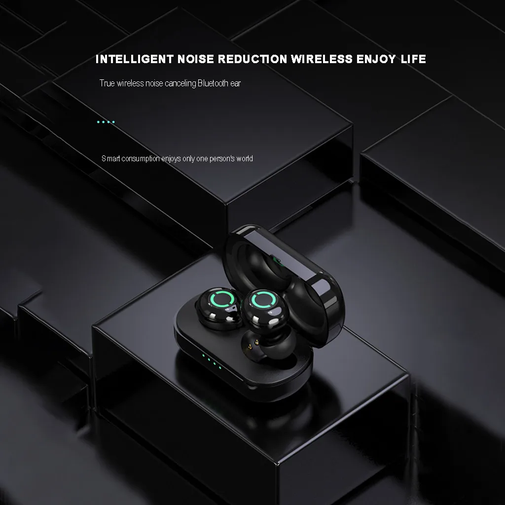 Лучшие продажи продуктов Bluetooth 5,0 гарнитура TWS беспроводные наушники мини наушники стерео наушники HIFI поддержка дропшиппинг