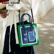EMINI HOUSE, серия Париж, сумка-тоут, разделенная кожа, сумки через плечо для женщин, сумки через плечо, роскошные сумки, женские сумки, дизайнерские