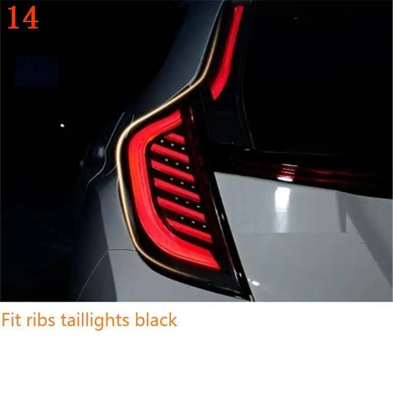 MODEL P Para Assessoires запчасти лампы авто автомобили Led Drl Стайлинг дневные ходовые фары Задние Автомобильные фары в сборе для Honda Fit - Цвет: MODEL P
