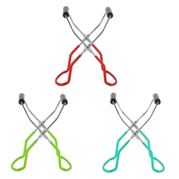 

3Pcs Canning Jar Lifter Tongs Stainless Steel Anti-Scald Non-Slip Bottle Clip with Handle for Home Anti-Skid Jar Clamp