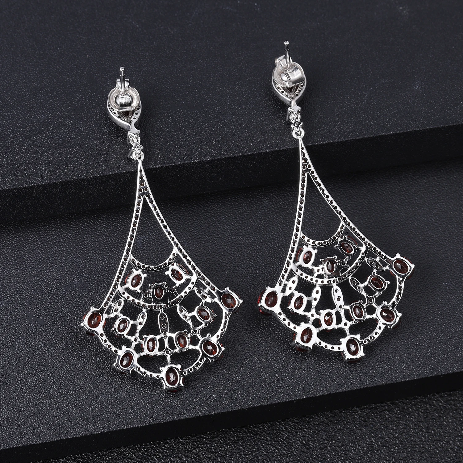Женские серьги подвески GEM'S BALLET Винтажные из стерлингового серебра 925 пробы с