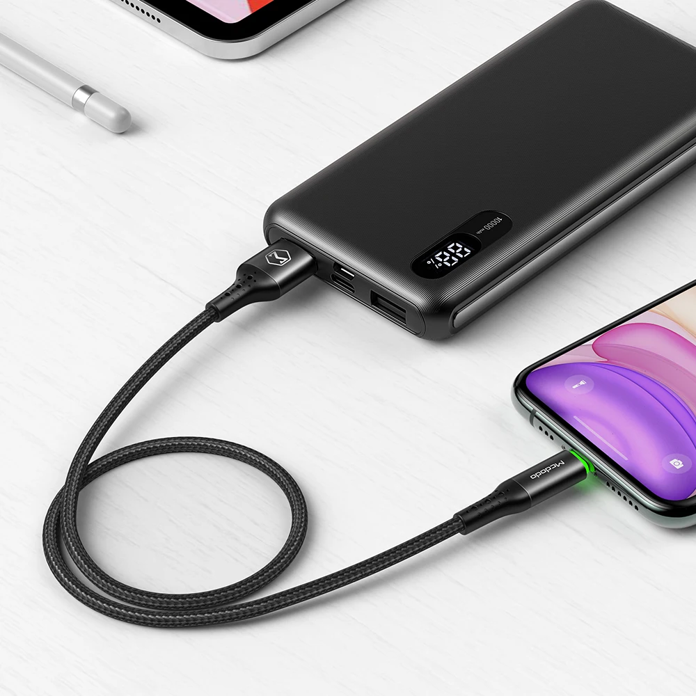 Mcdodo USB кабель 3A для Lightning IPhone 11 Pro Max XS XR X 8 IPad IPod Быстрая зарядка IOS 13 зарядное устройство автоматическое отключение кабель для передачи данных