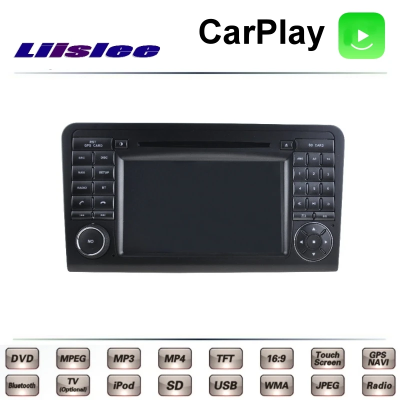 Для Mercedes Benz ML350 MB W164 2005 ~ 2011 LiisLee Автомобильный мультимедийный ТВ DVD GPS Радио Carplay