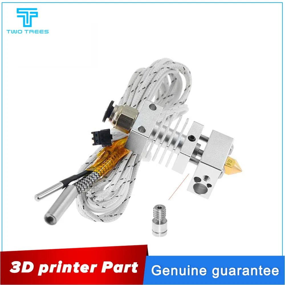

Hotend Extruder Kit Long Distance V6 Extrusion 12V/24V 50W J-head Heat Break Throat 1.75mm for Ender 3 CR10 CR-10S Printer